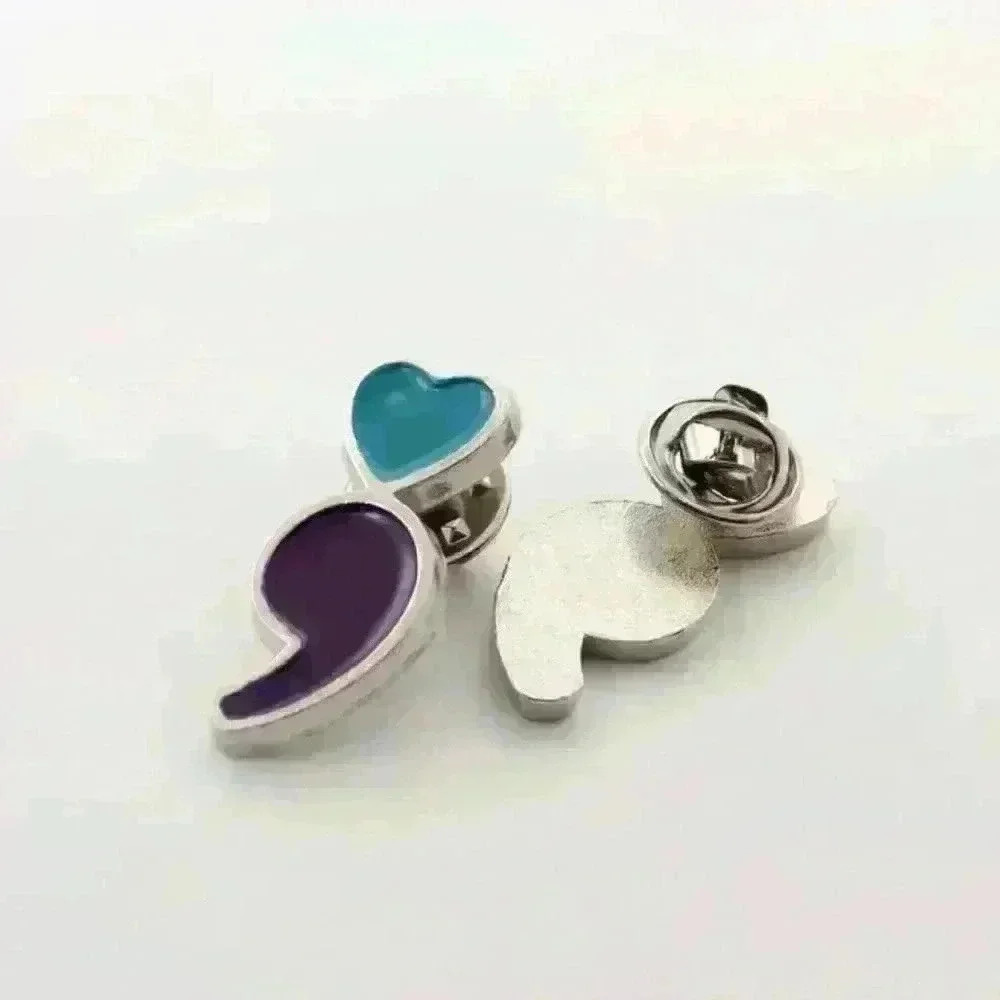 Mental Health Suicide Awareness Lapel Pins - Picture 2 of 2